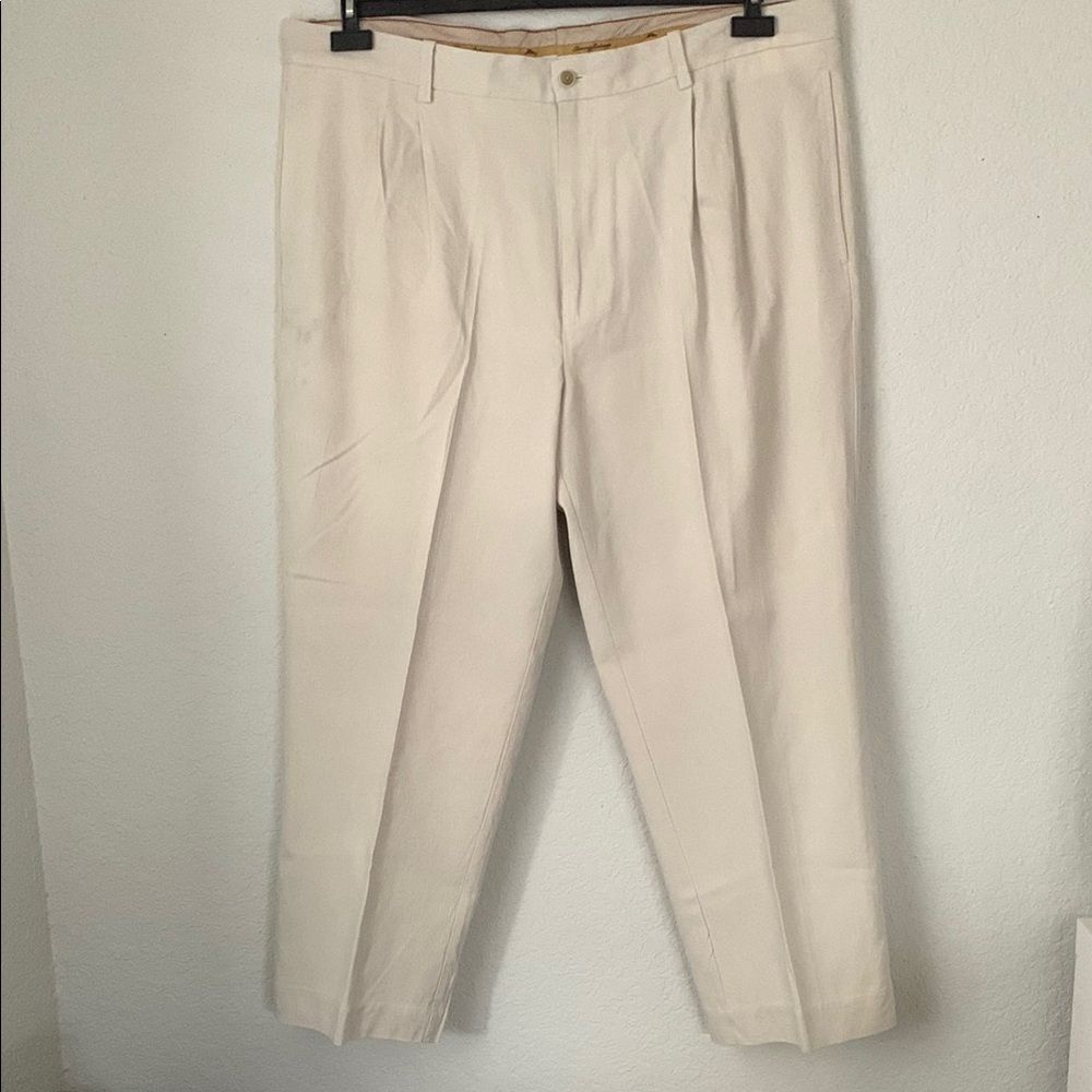 Tommy Bahama Silk Rayon Light Beige Men’s Dress Pants Size 40/30
